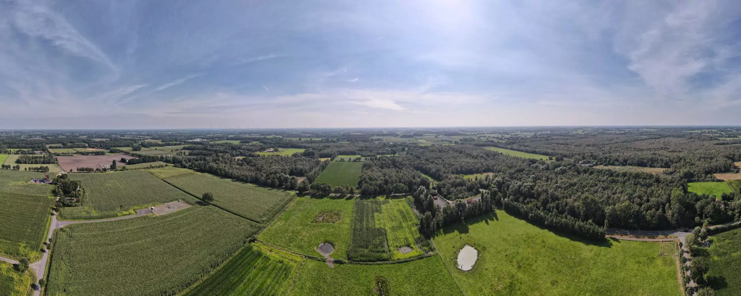 Drone image of the epe research area